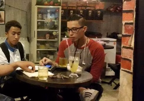 2 sinh viên Tân, An tại buổi làm việc với phóng viên báo điện tử Giáo dục Việt Nam (ảnh: P.L)