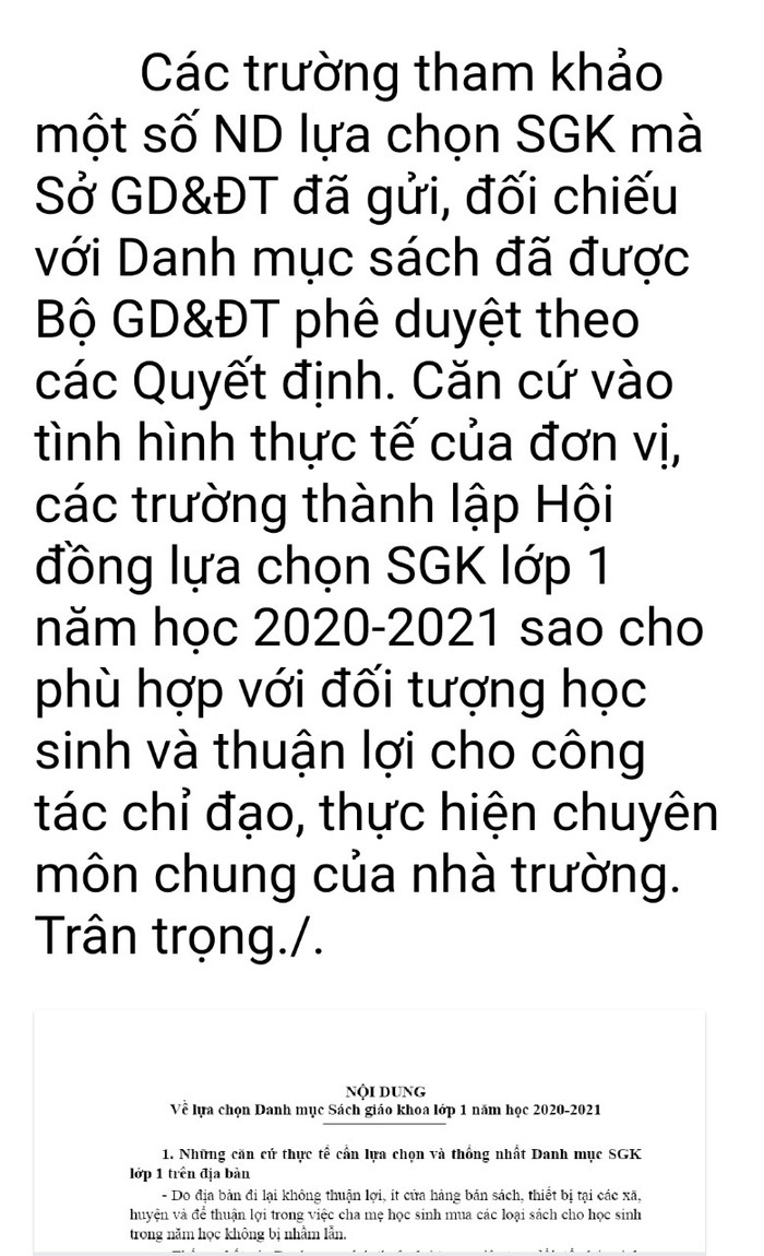 Nội dung email phòng giáo dục Xín Mần gửi các trường (Ảnh:V.N) Nội dung email phòng giáo dục Xín Mần gửi các trường (Ảnh:V.N)