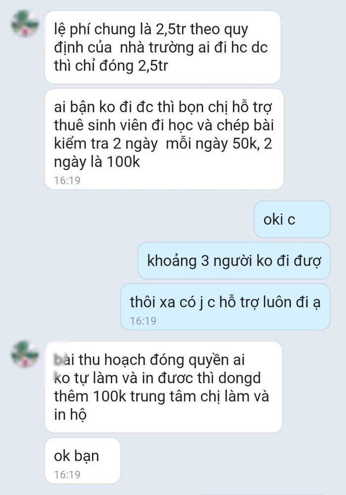 Tư vấn nói về mánh lới hỗ trợ học viên ở xa không đi học được (Ảnh:V.N)