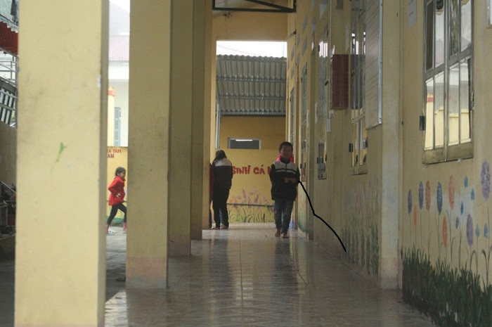 Các em học sinh luôn vui vẻ ở khu bán trú. Có những em thứ 7, chủ nhật còn không muốn về nhà (Ảnh:Đức Minh)