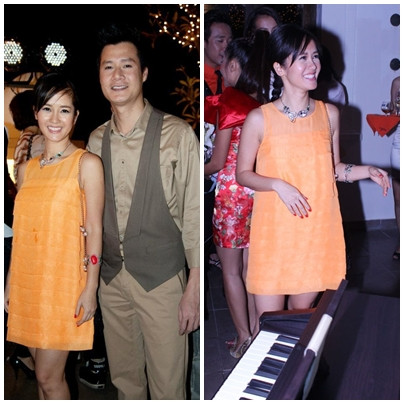 Bên cạnh đó, cô Bống còn thường xuyên sử dụng những gam màu nổi bật như màu cam..