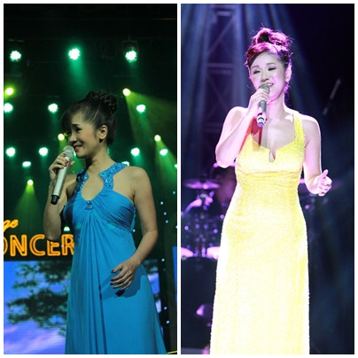 ..vàng và xanh dương.