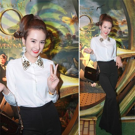 Nữ diễn viên 18 tuổi Phương Trinh thu hút được sự chú ý tuy kín đáonhưng không kém phần cuốn hút. Nữ diễn viên 18 tuổi Phương Trinh thu hút được sự chú ý tuy kín đáonhưng không kém phần cuốn hút.