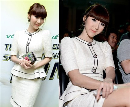 'Chim non' Ngọc Quyên xinh xắn chẳng kém gì khi cô diện đồ gợi cảm. 'Chim non' Ngọc Quyên xinh xắn chẳng kém gì khi cô diện đồ gợi cảm.