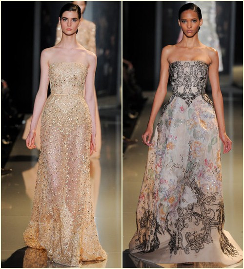 Những chi tiết thêu tay và đính hạt tinh xảo chính là điểm nổi bật khiến cho thiết kế của Elie Saab chiếm lĩnh được trái tim của hàng triệu phụ nữ