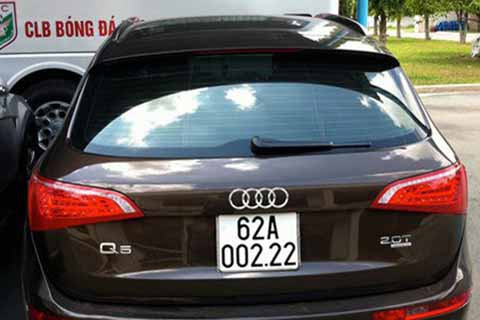 Chiếc Audi Q5 của Tài Em sở hữu biển số khá đẹp