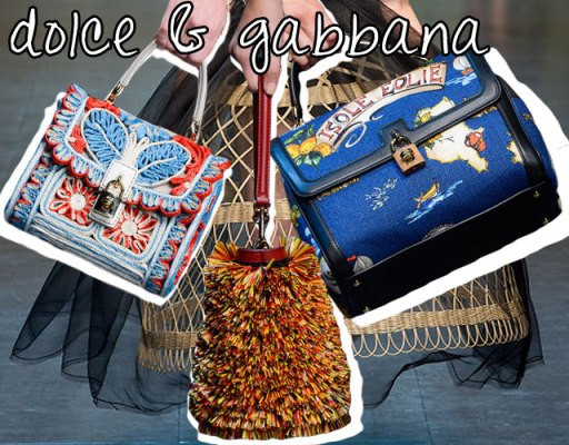 Túi đầy hoa văn và màu sắc như những khu vườn nhiệt đới của D&G.