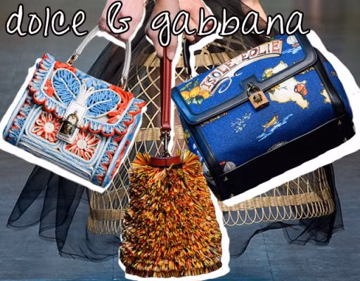 Túi đầy hoa văn và màu sắc như những khu vườn nhiệt đới của D&G.