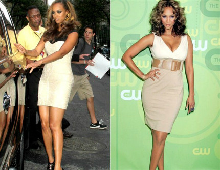 Mọi người đều công nhận rằng siêu mẫu Tyra Bank có một vóc dáng quá chuẩn ở độ tuổi của mình. Hình ảnh so sánh cho thấy siêu mẫu có tăng cân “nhẹ” tại thời điểm hiện tại. Tuy nhiên, những chiếc váy liền ôm sát, có điểm nhấn chữ V ở ngực và vòng hai vẫn giúp cô kiểm soát vòng eo, khiến thân hình đồng hồ cát tỏa sáng. Mọi người đều công nhận rằng siêu mẫu Tyra Bank có một vóc dáng quá chuẩn ở độ tuổi của mình. Hình ảnh so sánh cho thấy siêu mẫu có tăng cân “nhẹ” tại thời điểm hiện tại. Tuy nhiên, những chiếc váy liền ôm sát, có điểm nhấn chữ V ở ngực và vòng hai vẫn giúp cô kiểm soát vòng eo, khiến thân hình đồng hồ cát tỏa sáng.