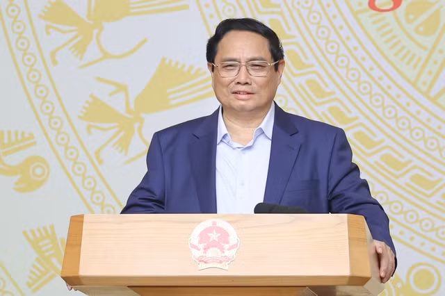 Thủ tướng Phạm Minh Chính chỉ rõ, giáo dục mầm non có vai trò đặc biệt quan trọng trong hệ thống giáo dục quốc dân, trong chiến lược phát triển nguồn nhân lực, con người Việt Nam. Ảnh: VGP/Nhật Bắc