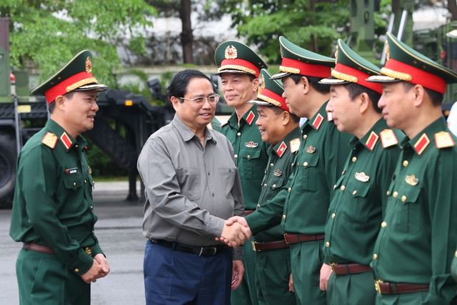 Thủ tướng Phạm Minh Chính làm việc với Tập đoàn Công nghiệp - Viễn thông Quân đội (Viettel). Ảnh: VGP/Nhật Bắc Thủ tướng Phạm Minh Chính làm việc với Tập đoàn Công nghiệp - Viễn thông Quân đội (Viettel). Ảnh: VGP/Nhật Bắc