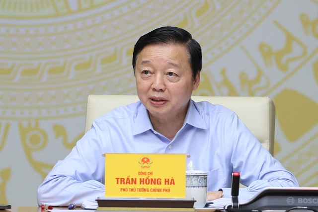 Phó Thủ tướng Trần Hồng Hà phát biểu tại phiên họp. Ảnh: VGP/Nhật Bắc Phó Thủ tướng Trần Hồng Hà phát biểu tại phiên họp. Ảnh: VGP/Nhật Bắc