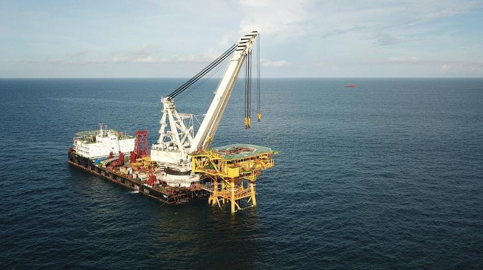 Lắp đặt thành công giàn BK-19 đầu tháng 9/2021