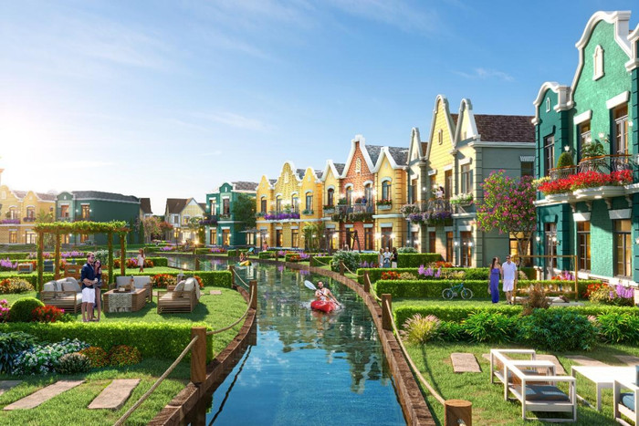 Cư dân và du khách có thể đi lại bằng thuyền Kayak dọc kênh đào Lagoon. Cư dân và du khách có thể đi lại bằng thuyền Kayak dọc kênh đào Lagoon.