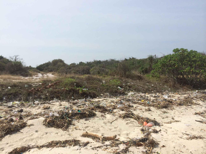 Hình ảnh Bãi Kem ngập rác trước khi được tập đoàn Sun Group đầu tư
