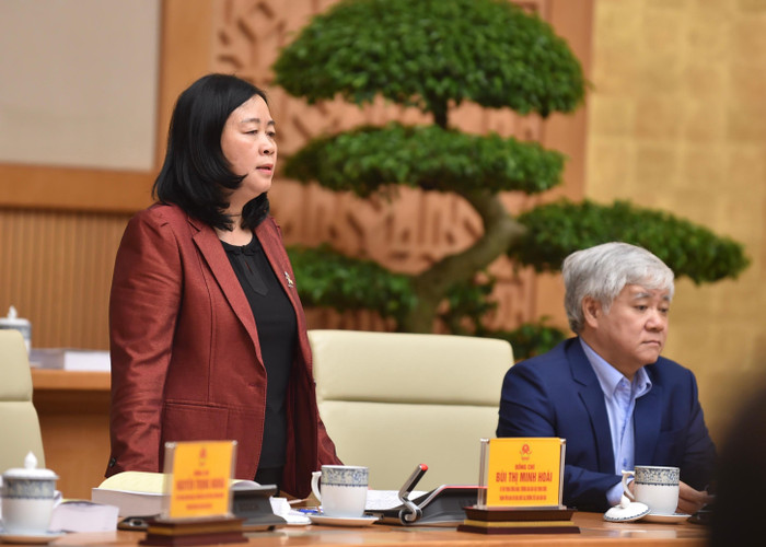 Trưởng Ban Dân vận Trung ương Bùi Thị Minh Hoài nhận định “Nhân dân nhìn thấy mà tin”. Ảnh: VGP/Nhật Bắc Trưởng Ban Dân vận Trung ương Bùi Thị Minh Hoài nhận định “Nhân dân nhìn thấy mà tin”. Ảnh: VGP/Nhật Bắc