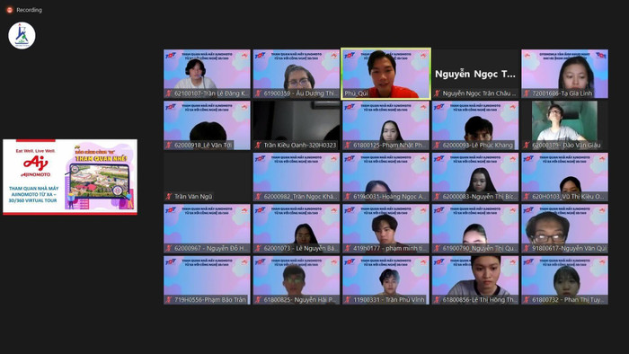 Sinh viên Đại học Tôn Đức Thắng tham gia chương trình kiến tập online tại Ajinomoto Việt Nam Sinh viên Đại học Tôn Đức Thắng tham gia chương trình kiến tập online tại Ajinomoto Việt Nam