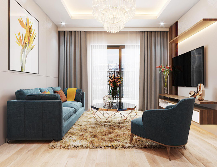 Căn hộ tại Le Grand Jardin do chính vợ chồng anh Hòa thiết kế Căn hộ tại Le Grand Jardin do chính vợ chồng anh Hòa thiết kế