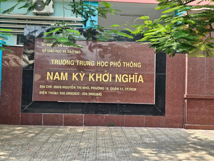 Trường trung học phổ thông Nam Kỳ Khởi Nghĩa, Quận 11, Thành phố Hồ Chí Minh (ảnh minh họa: V.D) gdvn_NKKNQ11.jpg