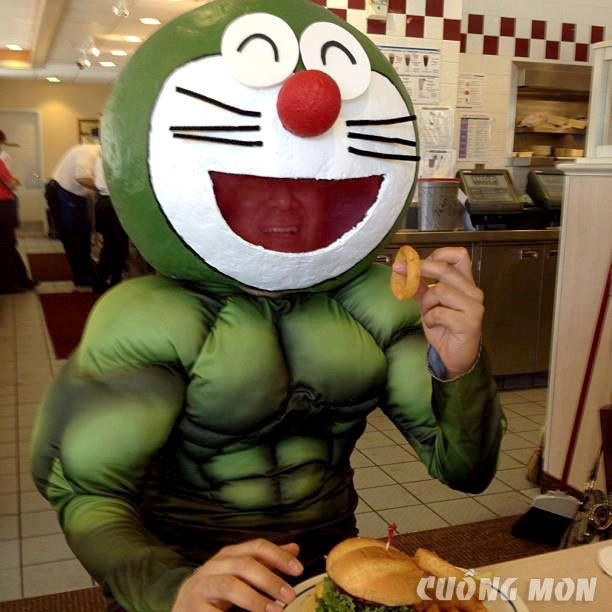 Cơ bắp khủng như Đô - Rê - Mon.