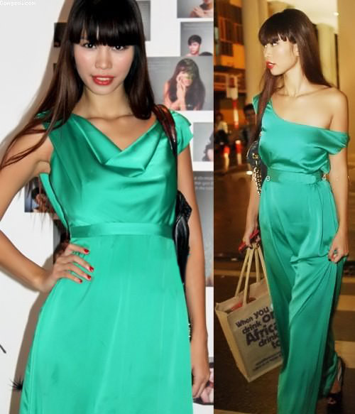 4. Hà Anh dịu dàng và gợi cảm với bộ váy chất liệu lụa mát lành