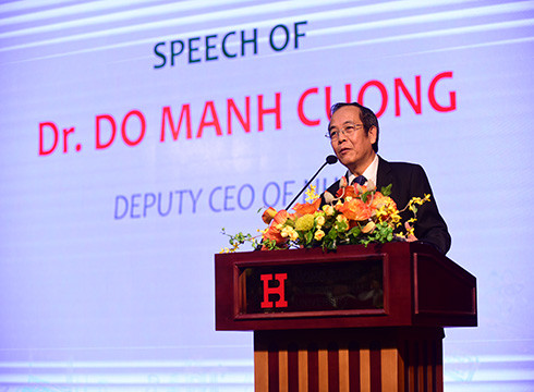 Phó Tổng Giám đốc Tập đoàn Nguyễn Hoàng - ông Đỗ Mạnh Cường phát biểu (ảnh: NHG) Phó Tổng Giám đốc Tập đoàn Nguyễn Hoàng - ông Đỗ Mạnh Cường phát biểu (ảnh: NHG)