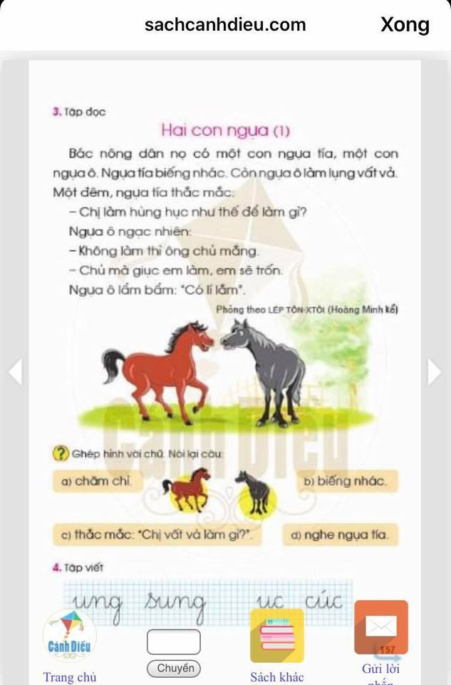 (Ảnh chụp màn hình sách Tiếng Việt 1 – bộ Cánh Diều) (Ảnh chụp màn hình sách Tiếng Việt 1 – bộ Cánh Diều)