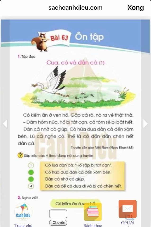 (Ảnh chụp màn hình sách Tiếng Việt 1 – bộ Cánh Diều) (Ảnh chụp màn hình sách Tiếng Việt 1 – bộ Cánh Diều)