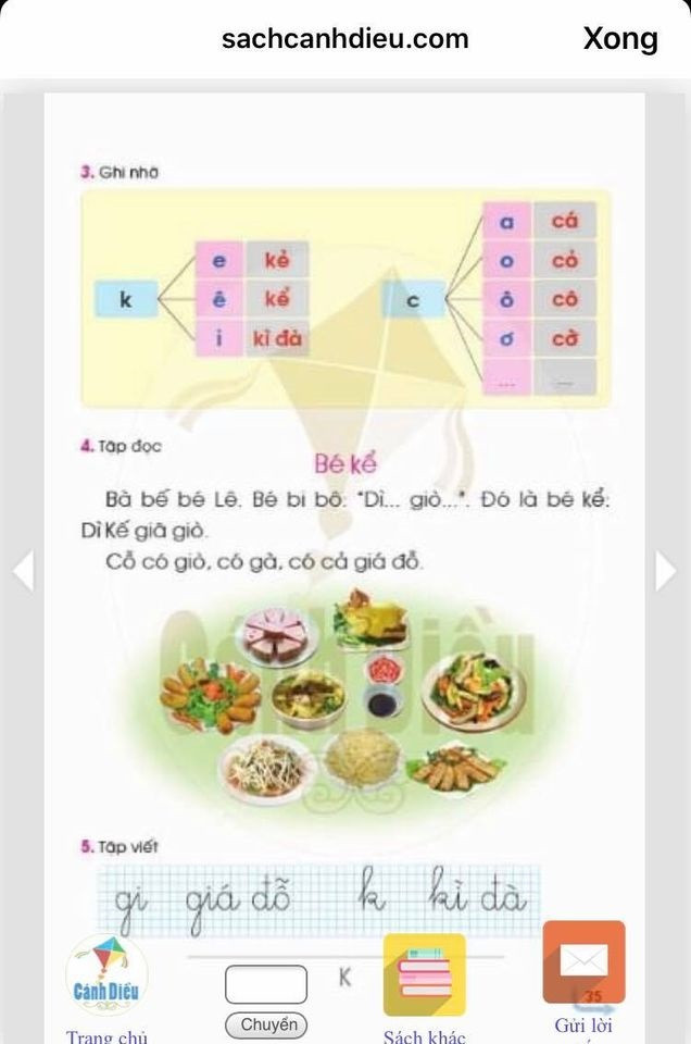 Một số ví dụ về bài tập đọc trong sách giáo khoa Tiếng Việt lớp 1 trong bộ Cánh Diều. (Ảnh do tác giả cung cấp) Một số ví dụ về bài tập đọc trong sách giáo khoa Tiếng Việt lớp 1 trong bộ Cánh Diều. (Ảnh do tác giả cung cấp)