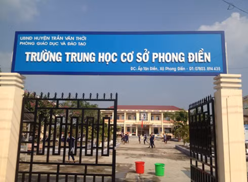 Cô Trinh, giáo viên Trường Phong Điền đã mời luật sư bảo vệ quyền lợi cho mình (ảnh: website Phòng GDĐT)