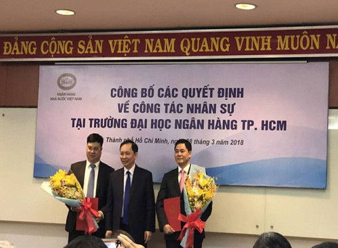 Ngân hàng Nhà nước Việt Nam công bố nhân sự mới của Trường Đại học Ngân hàng (ảnh: CTV) Ngân hàng Nhà nước Việt Nam công bố nhân sự mới của Trường Đại học Ngân hàng (ảnh: CTV)