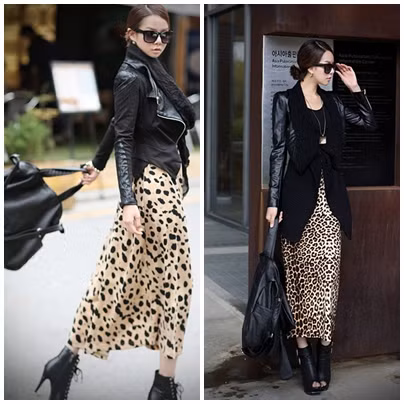 .. hoặc váy có họa tiết bắt mắt, nổi bật.