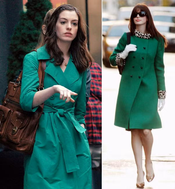 Những chiếc áo khoác dài màu xanh lá giúp bạn trẻ trung và tràn đầy sức sống