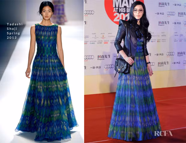 Thay vì giữ vẻ nữ tính của bộ đầm phong cách boho, Phạm Băng Băng mix cùng jacket vai nhọn, túi da mạnh mẽ, cặp kính kiểu tri thức khiến bộ cánh thêm phần cuốn hút vì mang nhiều thông điệp tính cách. Thay vì giữ vẻ nữ tính của bộ đầm phong cách boho, Phạm Băng Băng mix cùng jacket vai nhọn, túi da mạnh mẽ, cặp kính kiểu tri thức khiến bộ cánh thêm phần cuốn hút vì mang nhiều thông điệp tính cách.