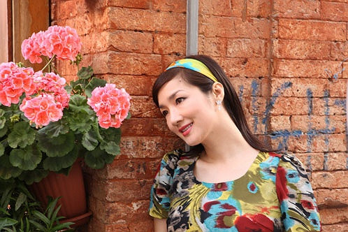 Giáng My xinh đẹp, trẻ trung.