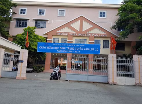 Trường trung học phổ thông Nguyễn Văn Linh, quận 8, Thành phố Hồ Chí Minh (ảnh: P.L)