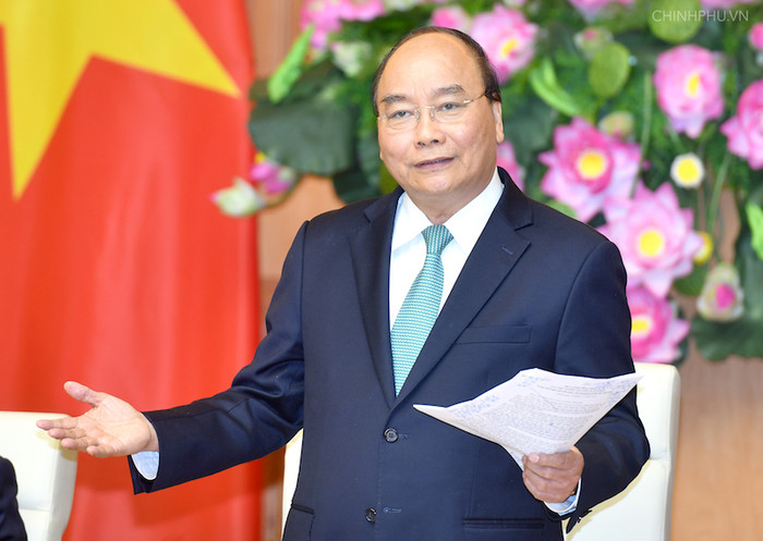 Thủ tướng Nguyễn Xuân Phúc phát biểu tại buổi gặp mặt. Ảnh: VGP Thủ tướng Nguyễn Xuân Phúc phát biểu tại buổi gặp mặt. Ảnh: VGP