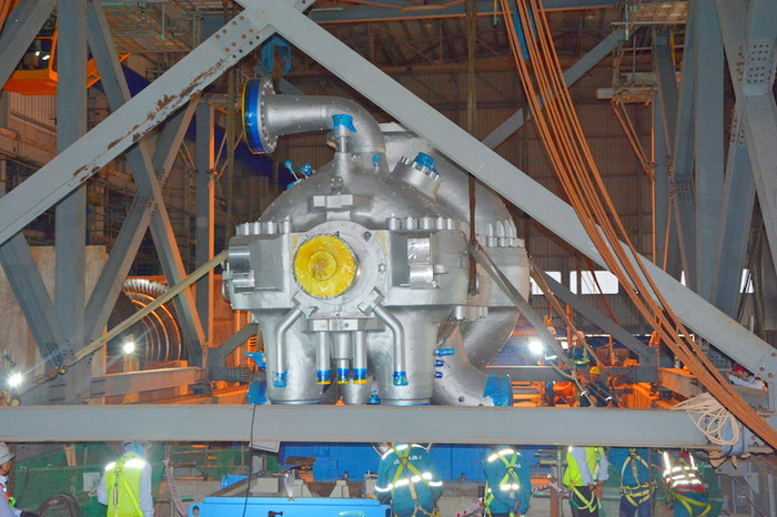 Thời gian đưa Tuabin vào vị trí mất gần 12 tiếng