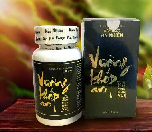 Sản phẩm thực phẩm bảo vệ sức khỏe Vương Khớp An. Ảnh: Congly.vn