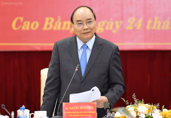 Thủ tướng: Cao Bằng hay các tỉnh miền núi của chúng ta nói chung không được đứng ngoài lề các xu hướng toàn cầu hóa và cách mạng 4.0. Ảnh: VGP/Quang Hiếu