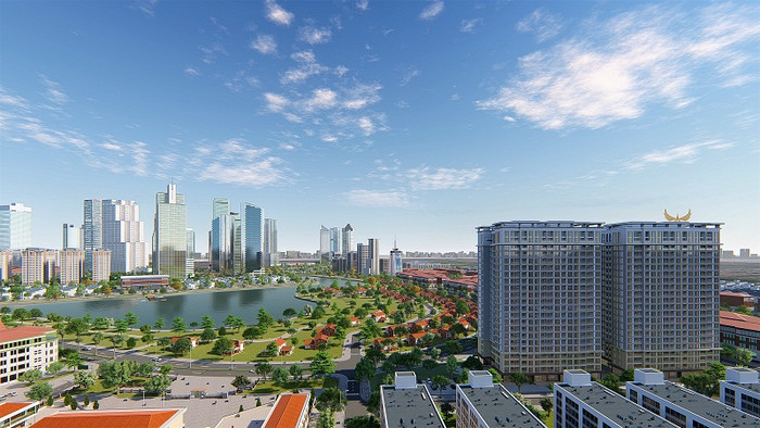 Phối cảnh Khu đô thị Mường Thanh Thanh Hà Phối cảnh Khu đô thị Mường Thanh Thanh Hà