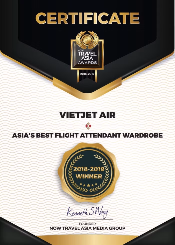 Giải thưởng “Đồng phục tiếp viên đẹp nhất Châu Á” Giải thưởng “Đồng phục tiếp viên đẹp nhất Châu Á”