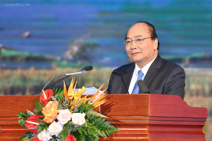 Thủ tướng phát biểu tại hội nghị. Ảnh VGP/Quang Hiếu Thủ tướng phát biểu tại hội nghị. Ảnh VGP/Quang Hiếu