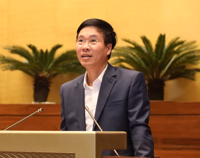 Ủy viên Bộ Chính trị, Bí thư Trung ương Đảng, Trưởng Ban Tuyên giáo Trung ương Võ Văn Thưởng kết luận Hội nghị. (Ảnh: HM/Dangcongsan.vn)