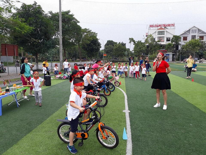 Nhà trường thường xuyên tổ chức các hoạt động ngoại khóa. Ảnh: CTV