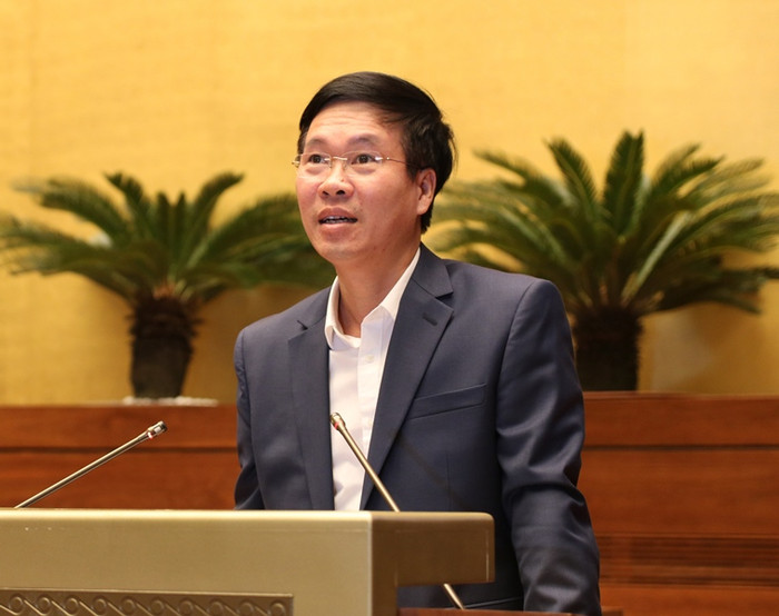 Ủy viên Bộ Chính trị, Bí thư Trung ương Đảng, Trưởng Ban Tuyên giáo Trung ương Võ Văn Thưởng kết luận Hội nghị. (Ảnh: HM/Dangcongsan.vn) Ủy viên Bộ Chính trị, Bí thư Trung ương Đảng, Trưởng Ban Tuyên giáo Trung ương Võ Văn Thưởng kết luận Hội nghị. (Ảnh: HM/Dangcongsan.vn)