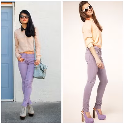 Quần pastel tím cá tính, năng động