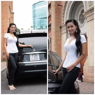 Mai Phương Thúy với trang phục đời thường có vẻ hơi 'sến'