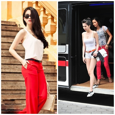 Hoặc vô cùng khỏe khoắn trong những trang phục đời thường