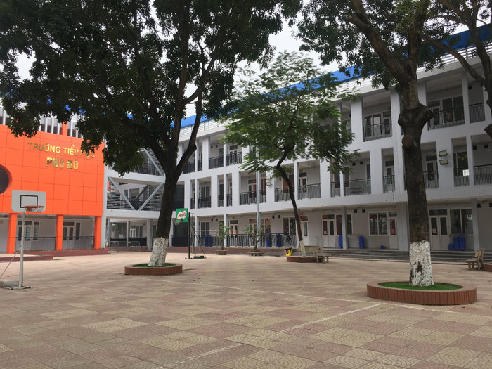Trường Tiểu học Phú Đô khang trang, hiện đại. Ảnh: NVCC.